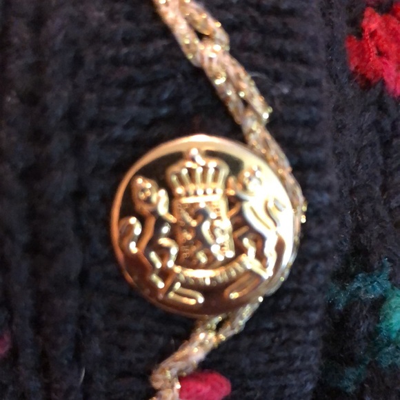 Vintage ERIKA II HandKnit 3X Cotton Ramie Holiday Sweater Poinsettia Holly NEW - Picture 8 of 16